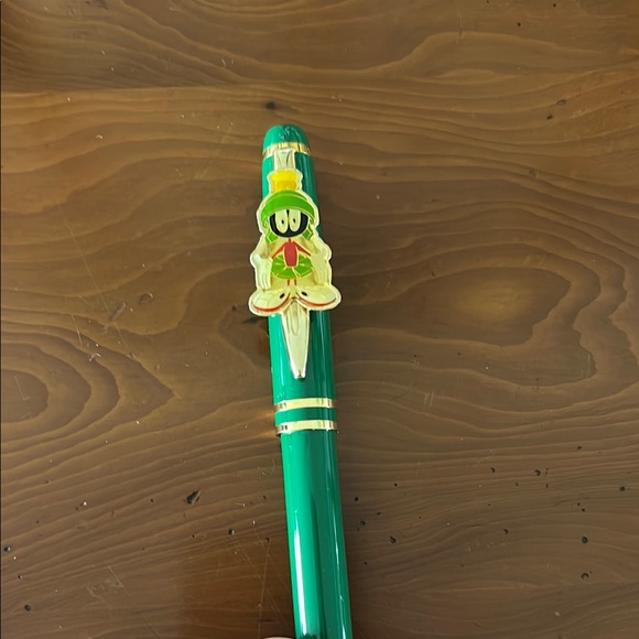 Marvin the Martian Pen Green Gold Warner Bros. - Picture 1 of 5